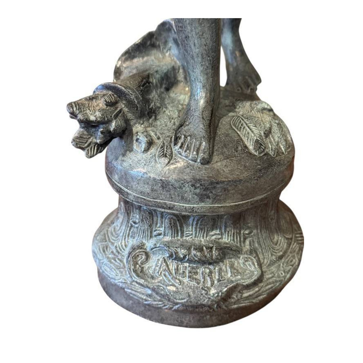 Large 19th C. French Cherub Candelabra After Moreau