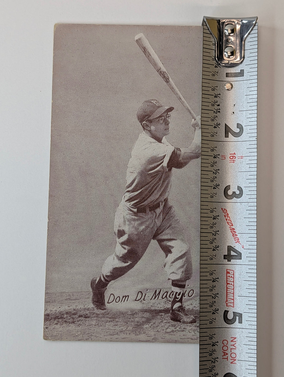 Dom DiMaggio 1939-46 Salutation Era Exhibit Arcade Card