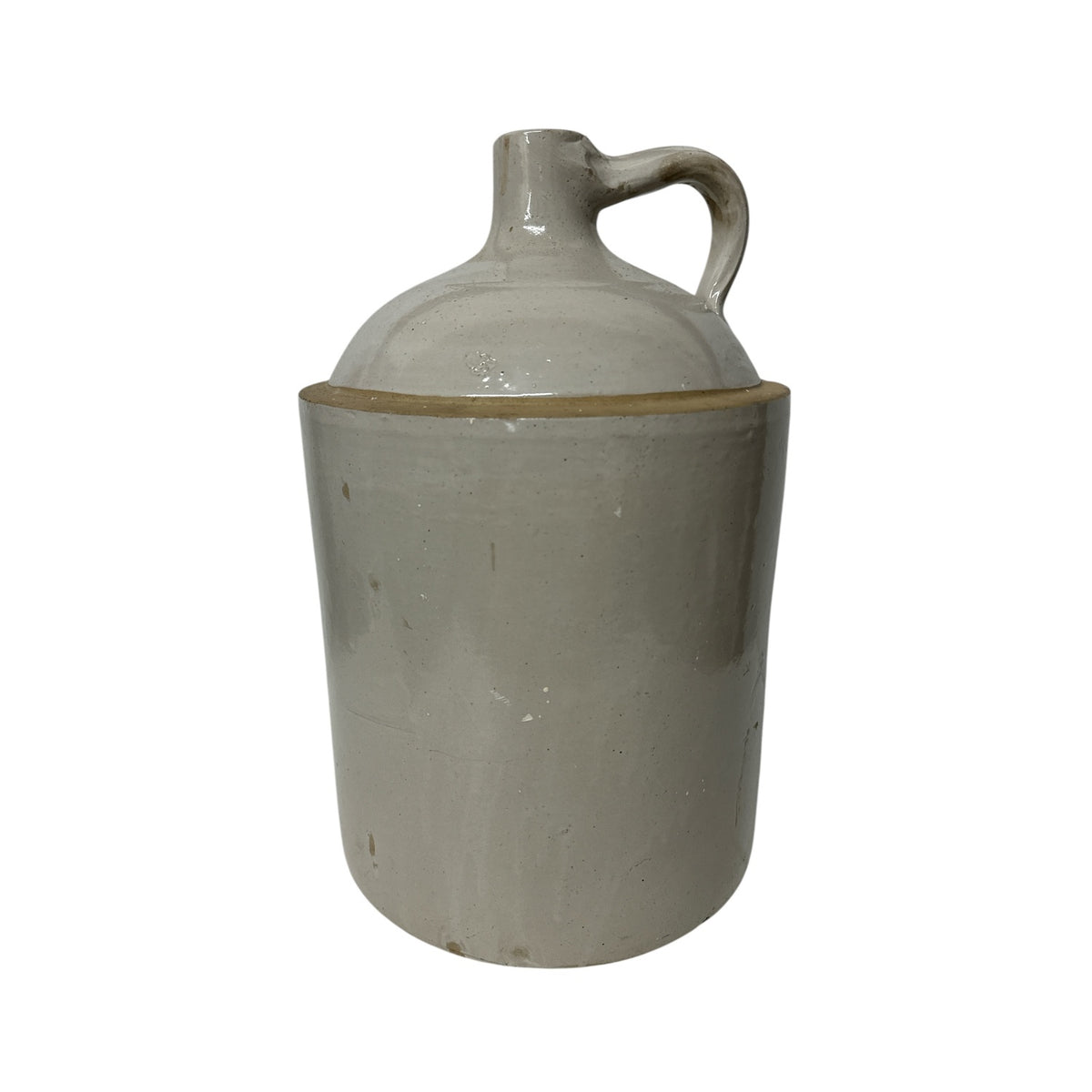 Antique Red Wing 5 Gallon Stoneware Crock Jug, Cobalt Wing Logo