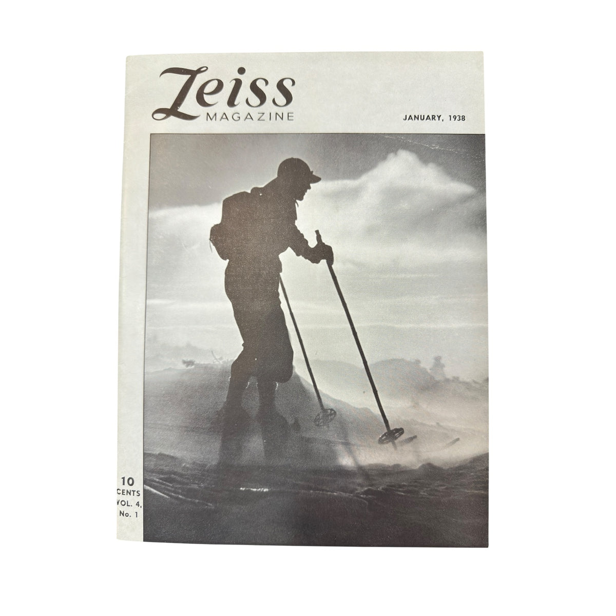 Vintage Zeiss Magazine January 1938 Vol 4 No 1 Skiing Cover Photography