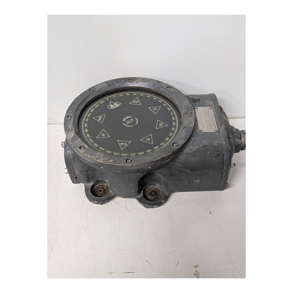 WWII US Navy Arma Corp MK XVIII Repeater Compass, Brooklyn NY