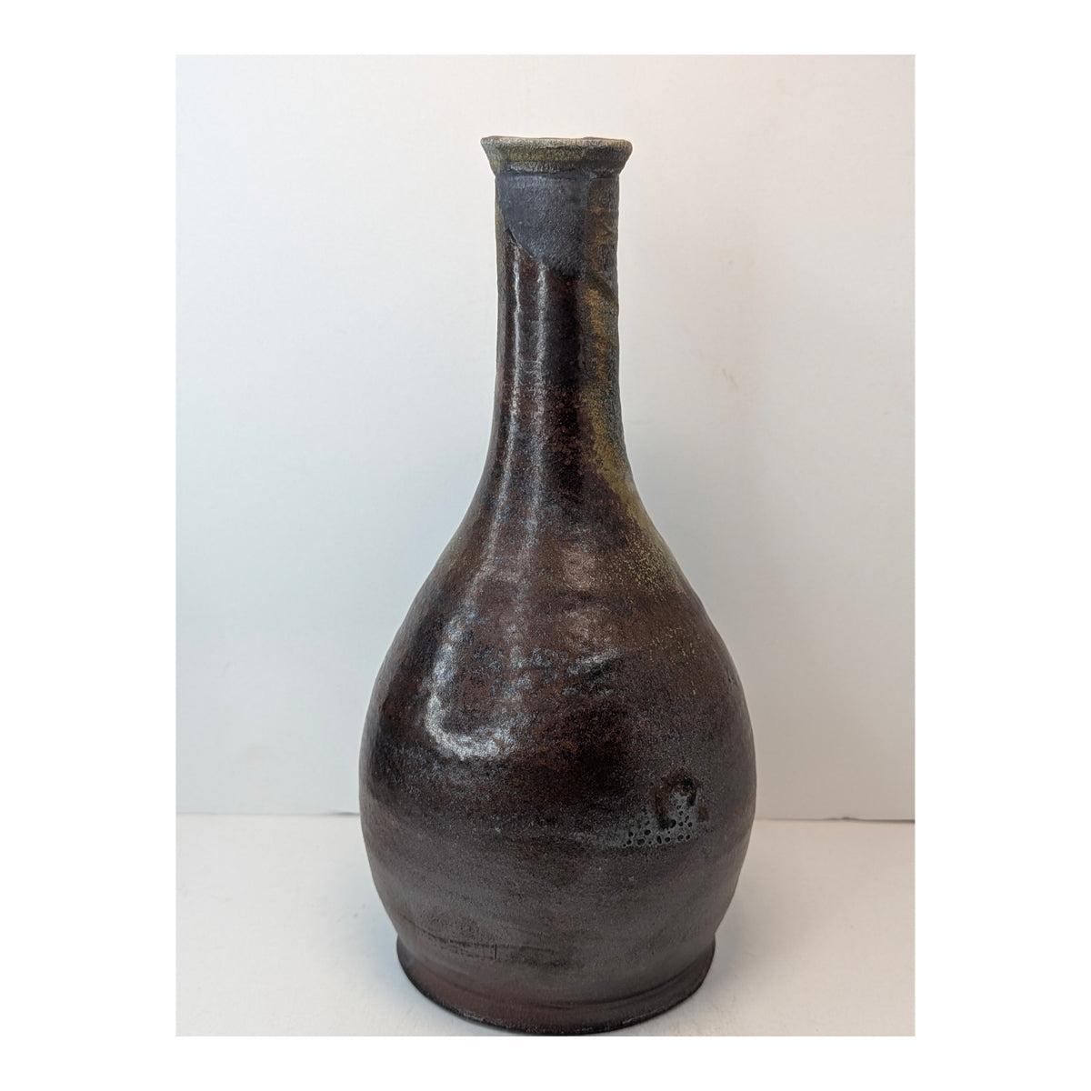 "Richard Bresnahan St Johns Pottery Japanese Karatsu Wood Fired Tokuri 10 Inch"