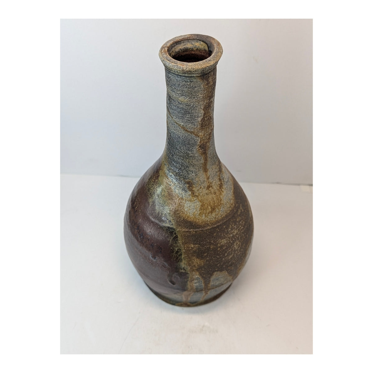 "Richard Bresnahan St Johns Pottery Japanese Karatsu Wood Fired Tokuri 10 Inch"