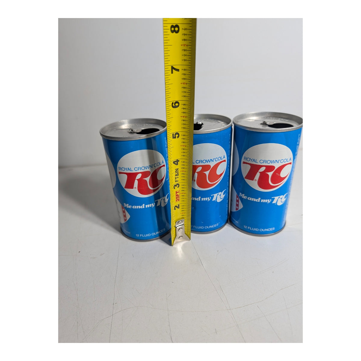 1970s RC Cola NFL Steelers & Browns Soda Cans Set of 3 Vintage