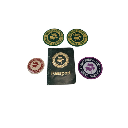 Vintage US Forest Service Passport in Time (PIT) Collector's Lot w/ Patches