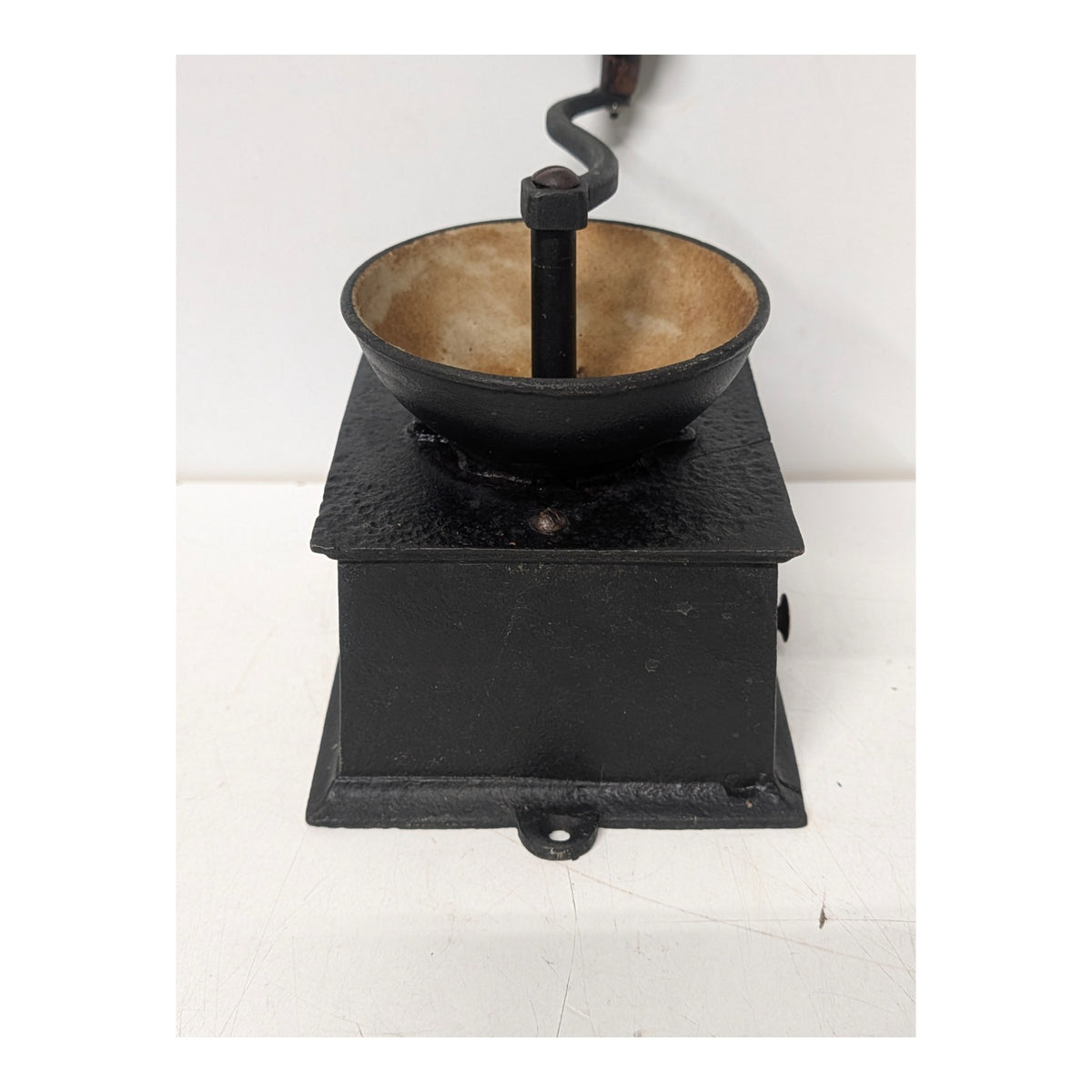 Antique Kenrick & Sons Cast Iron Coffee Grinder Mill, English c. 1900