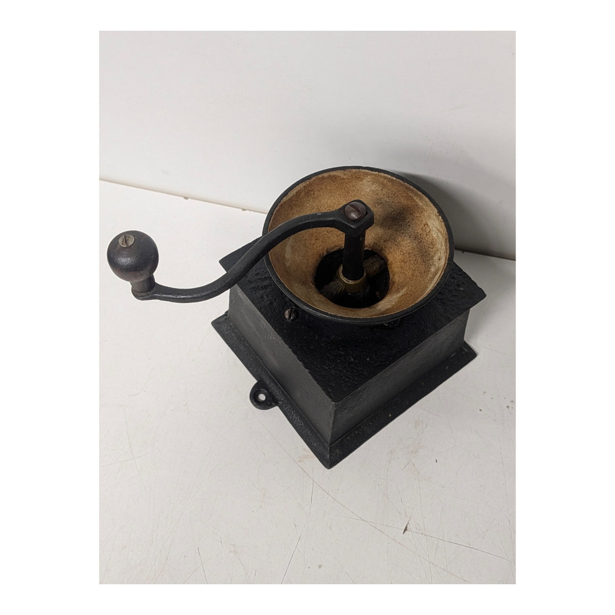 Antique Kenrick & Sons Cast Iron Coffee Grinder Mill, English c. 1900