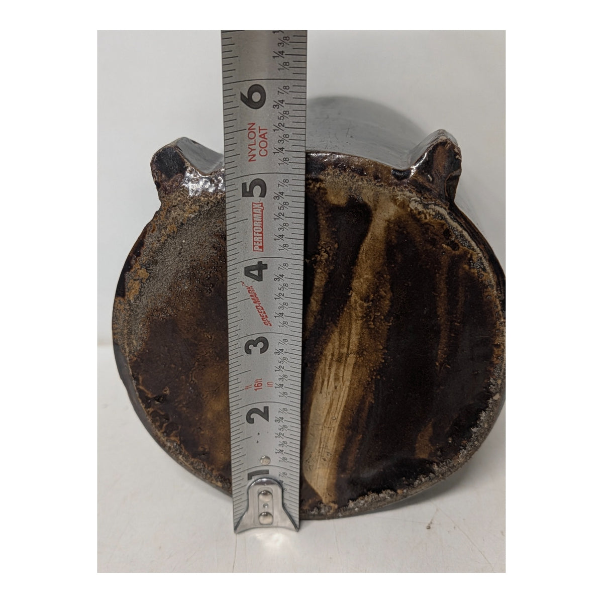 Antique 1885 Cock of the Walk Patent Stoneware Match Striker