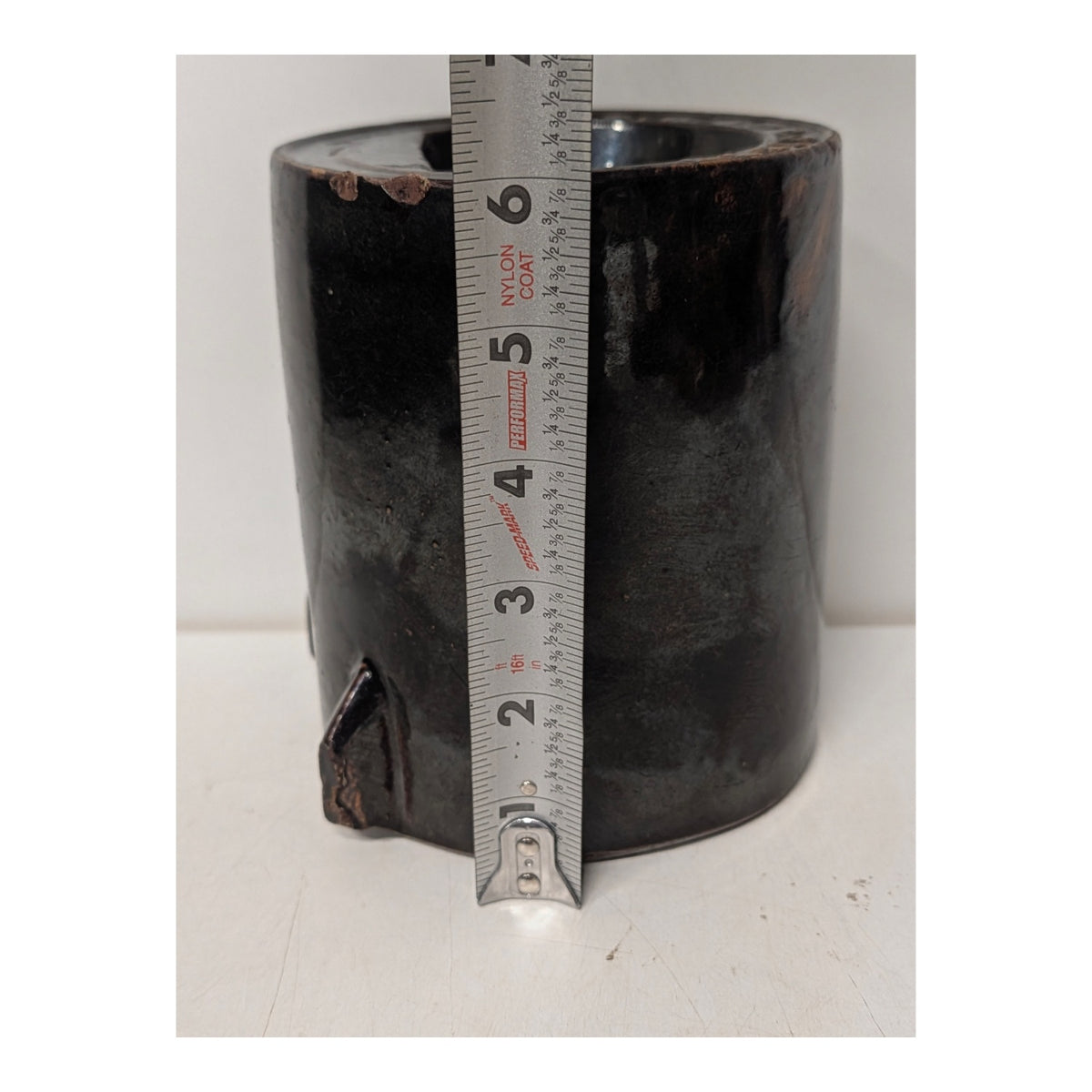 Antique 1885 Cock of the Walk Patent Stoneware Match Striker