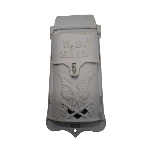 Vintage Cast Iron U.S. Mailbox with Federal Eagle