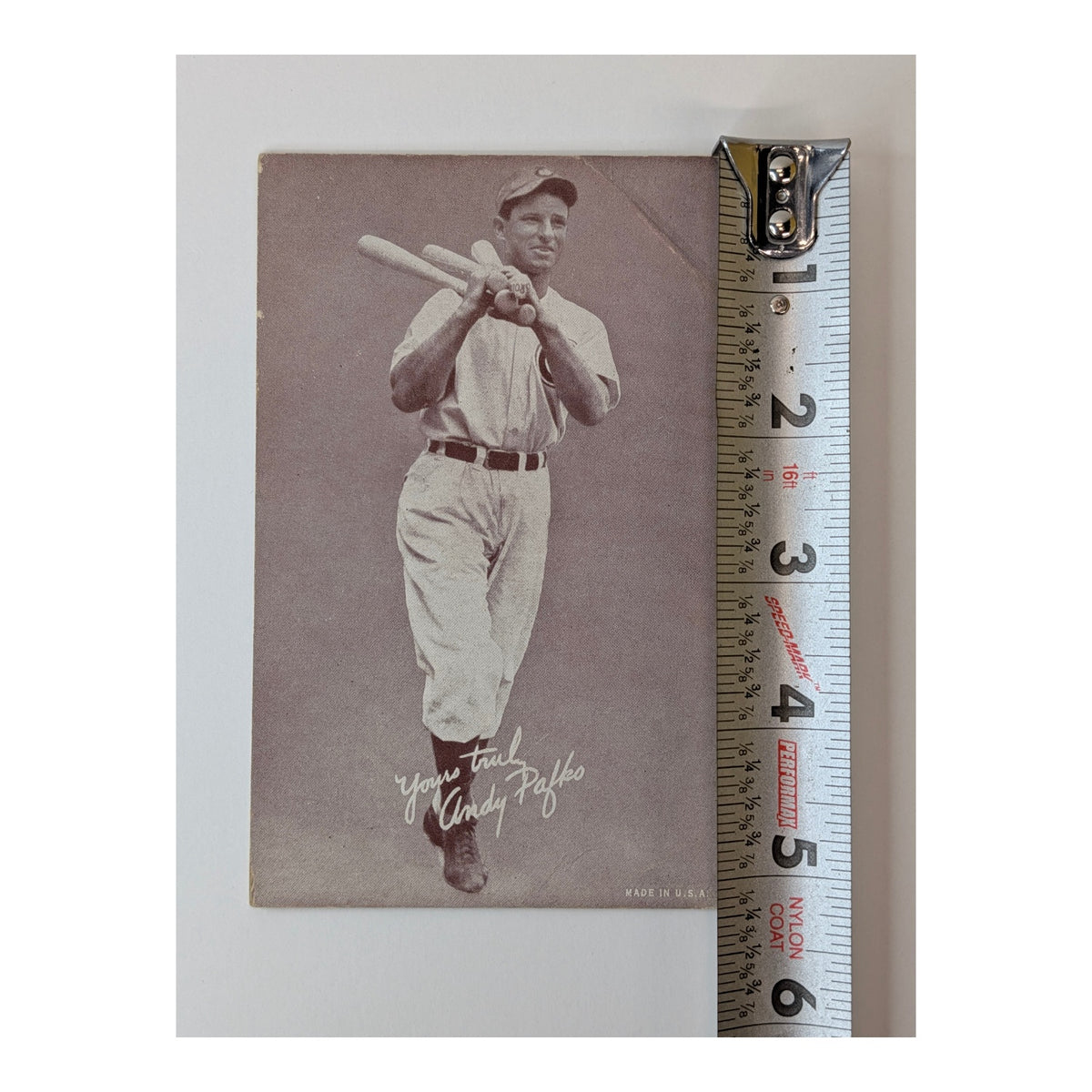 Andy Pafko 1947-66 Exhibit Baseball Photo Card | Chicago Cubs