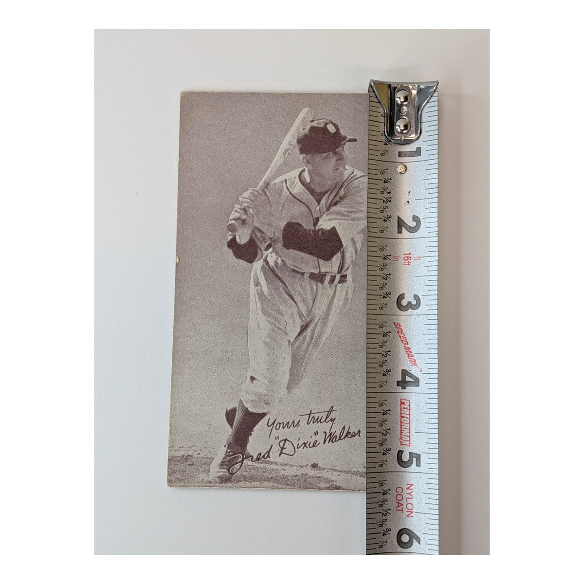 1947 Exhibit Dixie Walker Brooklyn Dodgers Vintage Baseball Card