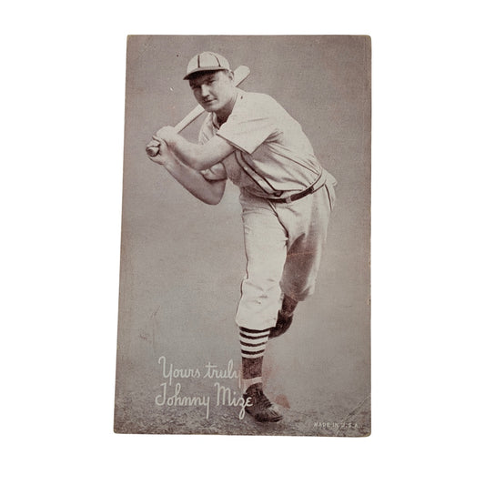 1939-46 Exhibit Salutation Johnny Mize HOF Baseball Arcade Card