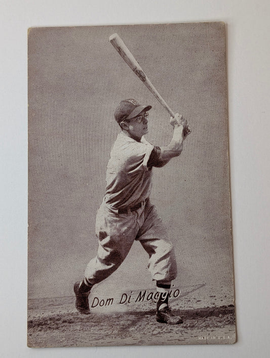 Dom DiMaggio 1939-46 Salutation Era Exhibit Arcade Card
