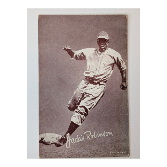 Jackie Robinson 1939-46 Salutation Era Exhibit Card HOF RARE