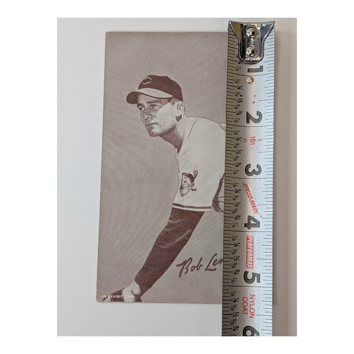 1947-66 Exhibit Bob Lemon HOF Baseball Arcade Card