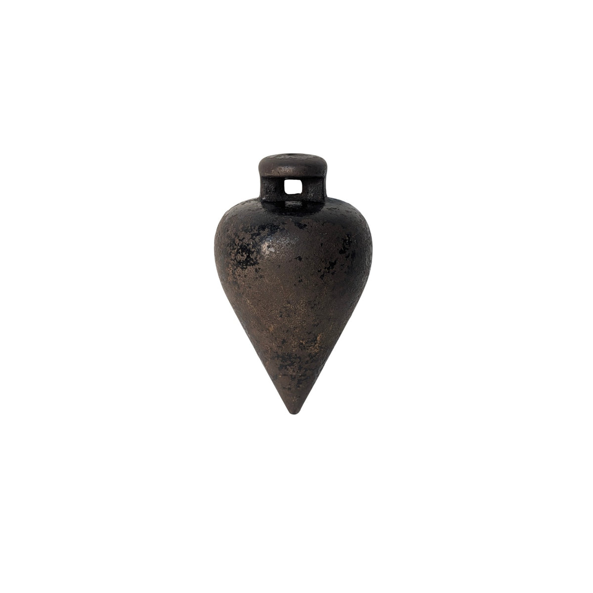 Heavy Vintage Cast Iron Plumb Bob Industrial Steampunk Decor