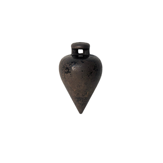 Heavy Vintage Cast Iron Plumb Bob Industrial Steampunk Decor