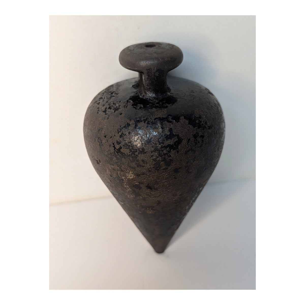 Heavy Vintage Cast Iron Plumb Bob Industrial Steampunk Decor