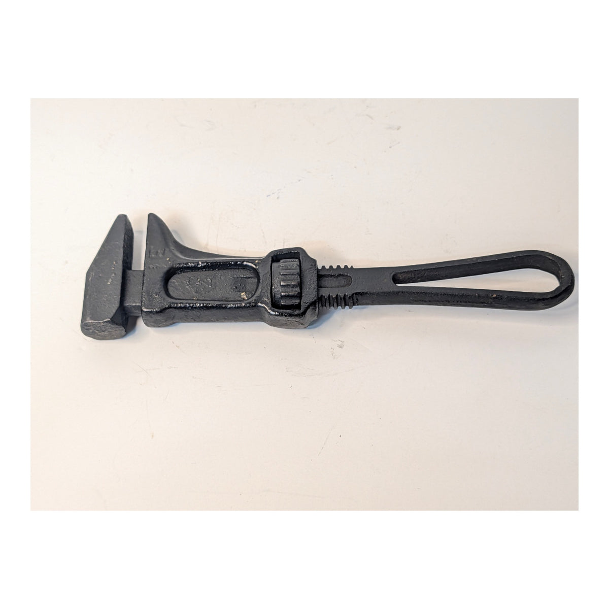 Antique Cast Iron Adjustable Wrench Industrial Art Object