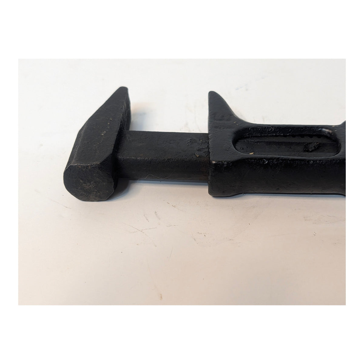 Antique Cast Iron Adjustable Wrench Industrial Art Object