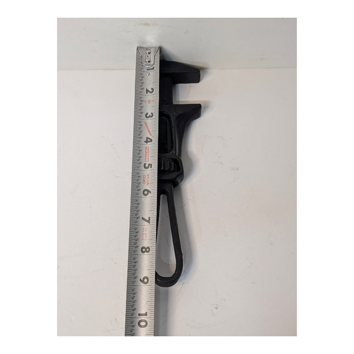 Antique Cast Iron Adjustable Wrench Industrial Art Object