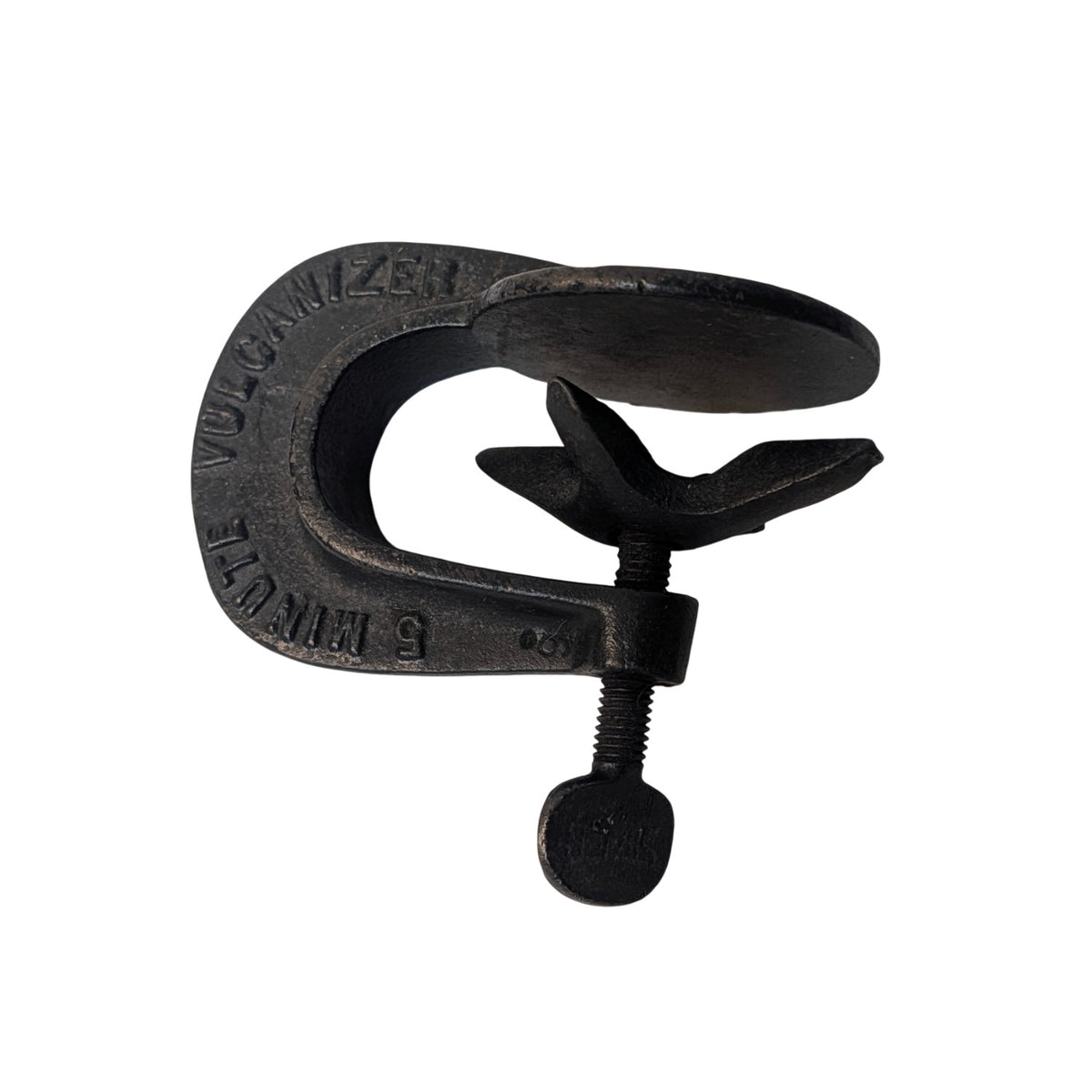 1920s Shaler 5-Minute Vulcanizer Cast Iron Clamp Industrial Art Object