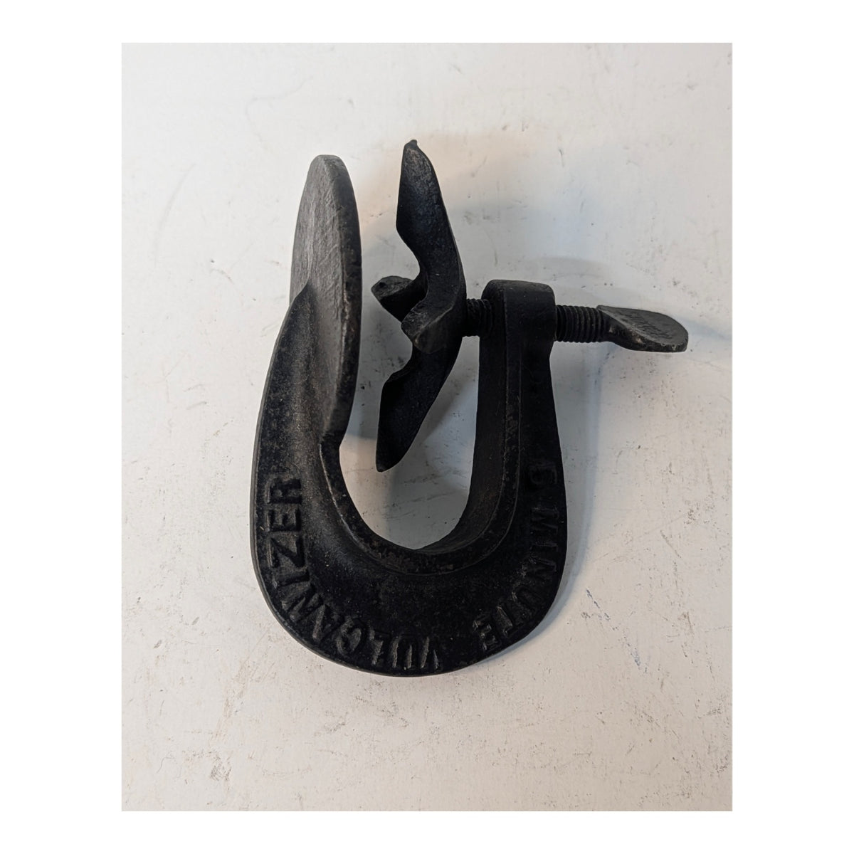 1920s Shaler 5-Minute Vulcanizer Cast Iron Clamp Industrial Art Object
