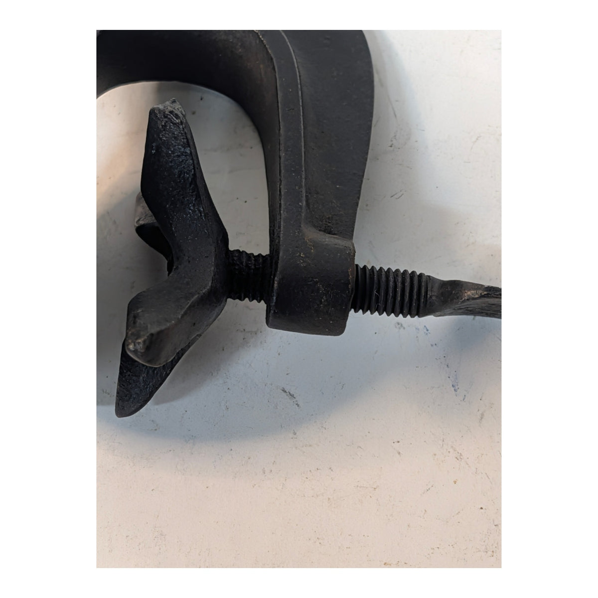1920s Shaler 5-Minute Vulcanizer Cast Iron Clamp Industrial Art Object